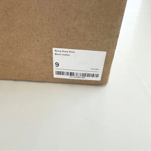 New REFORMATION Remy Knee Boot Black Leather Knee-High Women's SIZE 9 - Picture 11 of 12